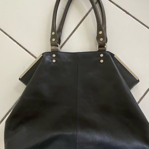 Kenneth Cole Black Tote with Metallic Details